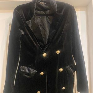 MISSGUIDED VELVET BLAZER
